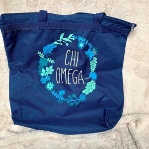 Chi Omega Blue Tote